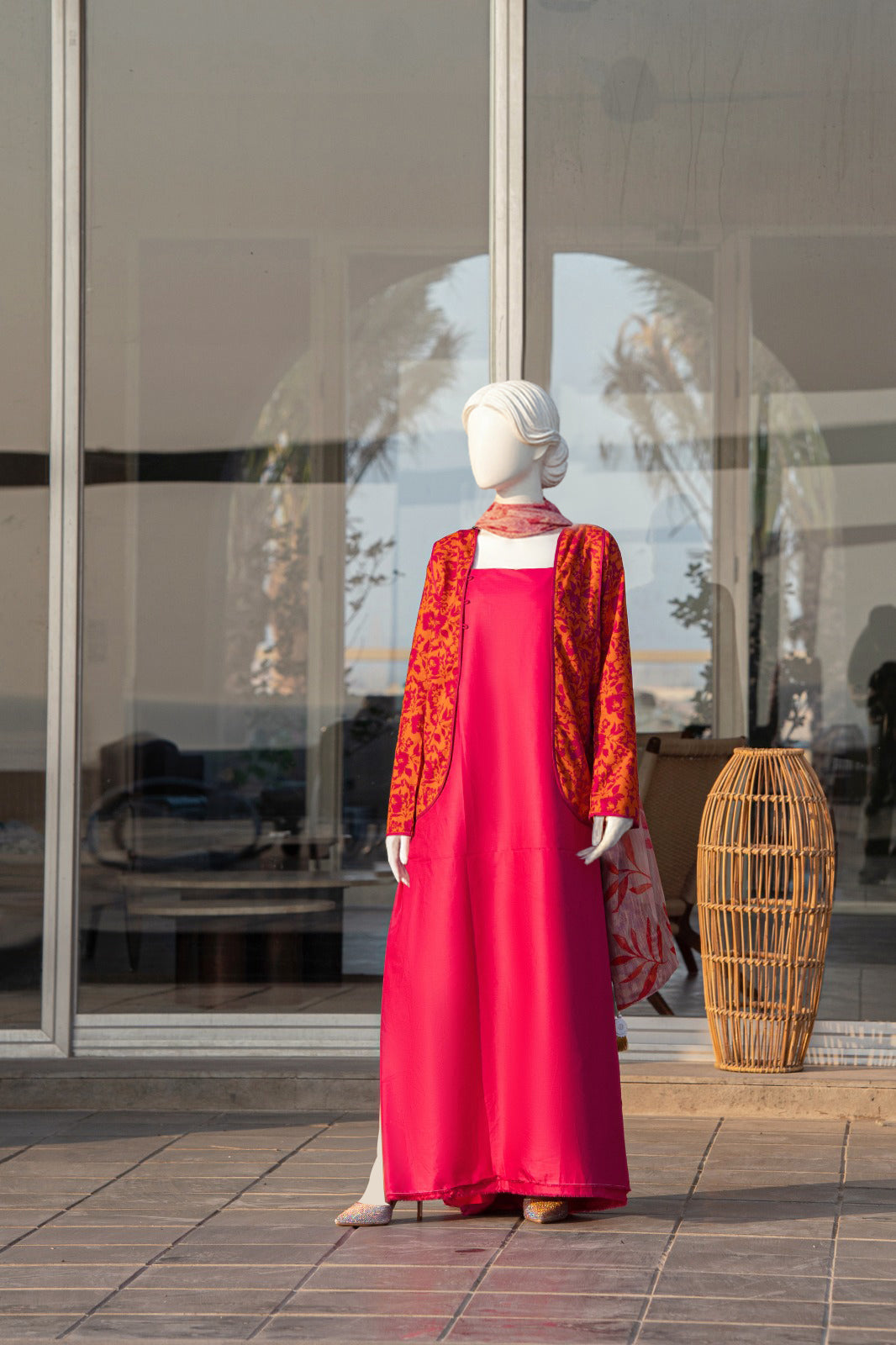 Elegant lawn stitched suit for women